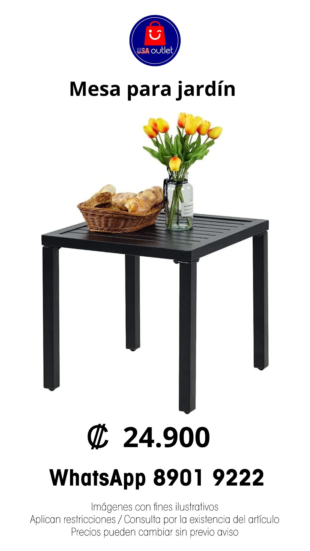 Mesa para jardín