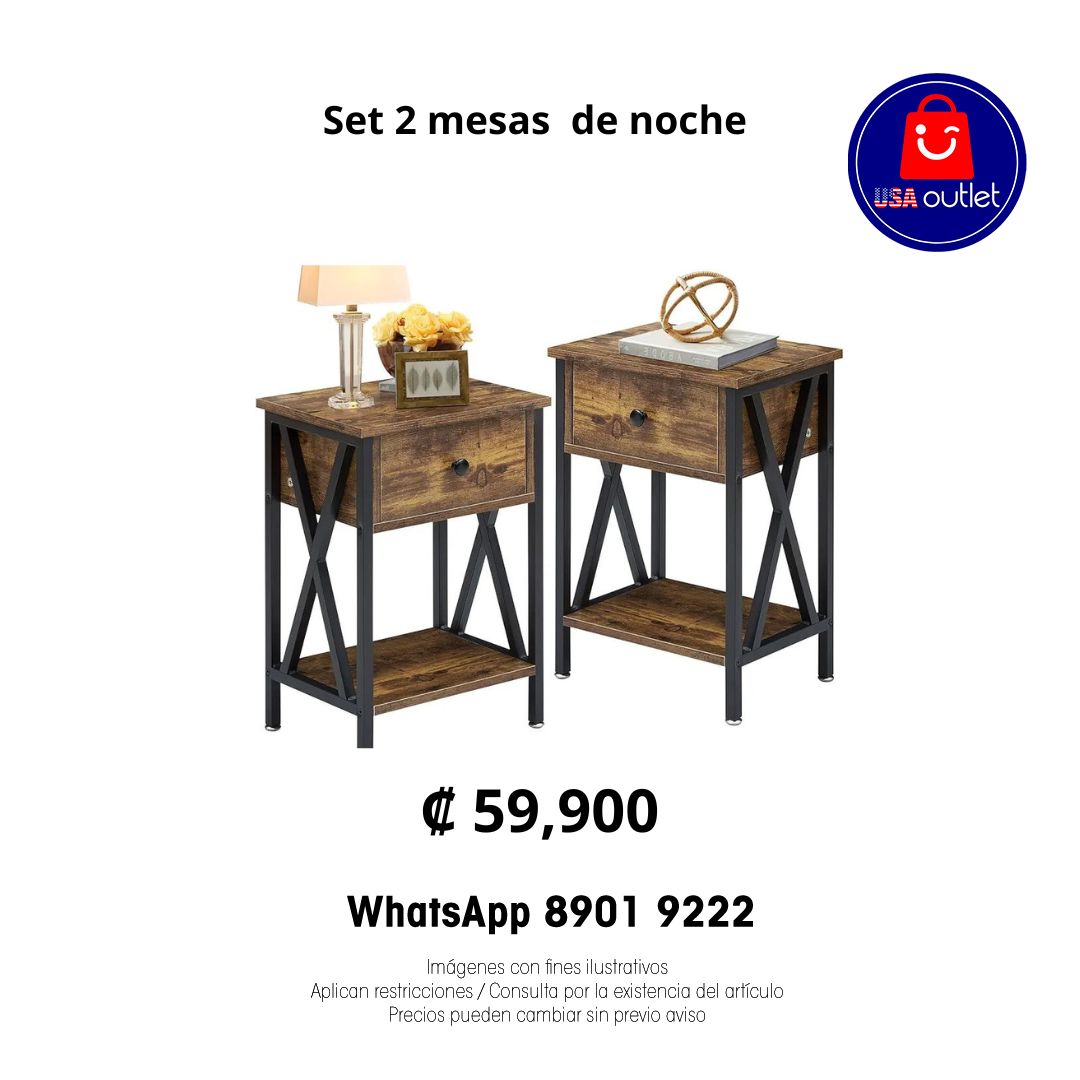 Set 2 Mesas de Noche