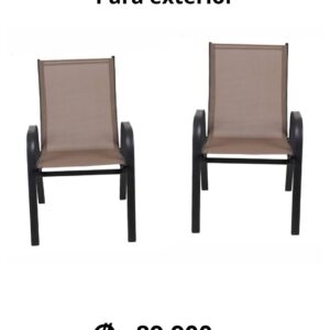 Set 2 sillas para exterior