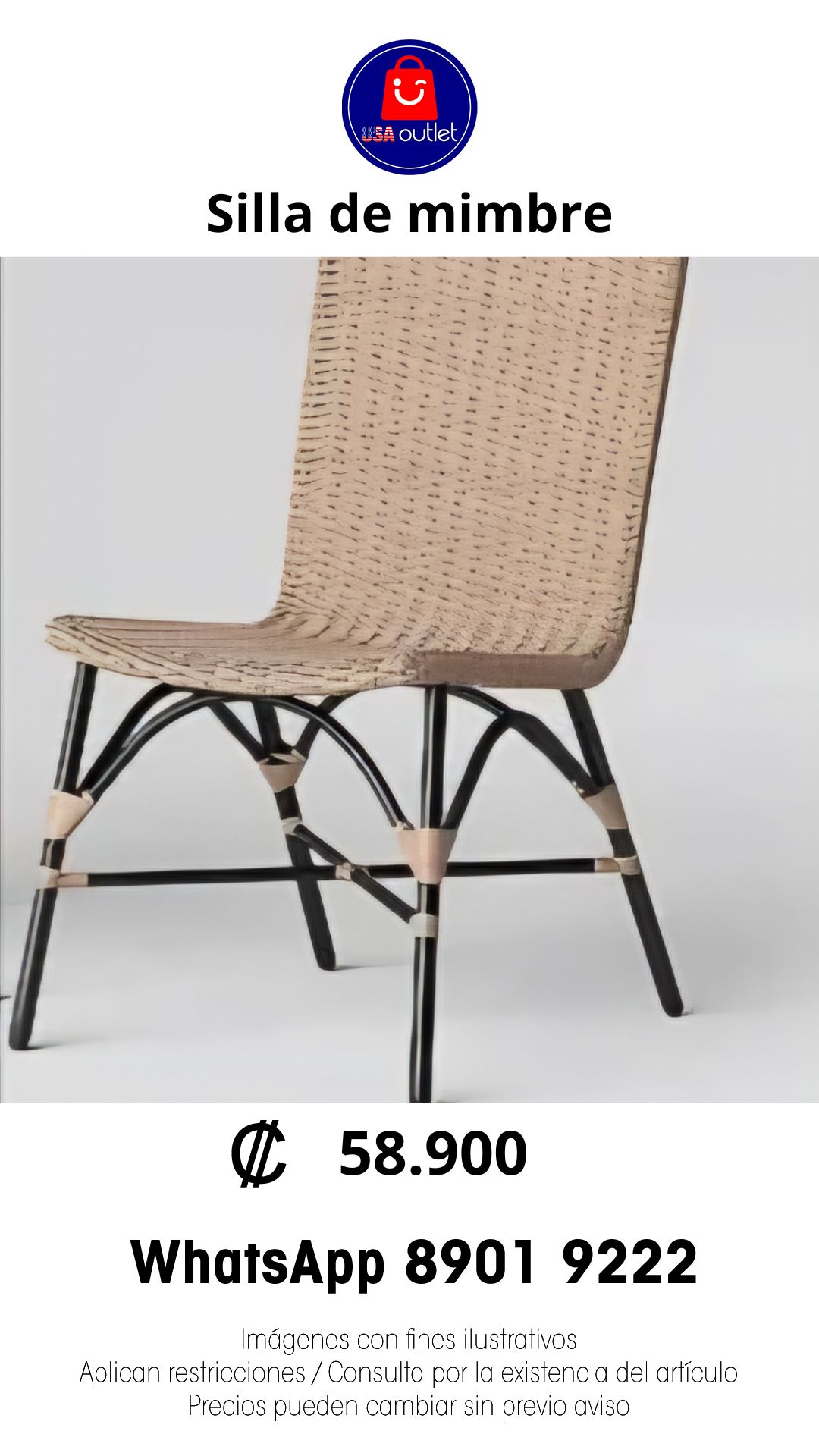 Silla de mimbre