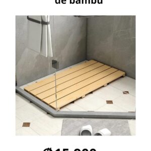 Tapate de baño de bambú