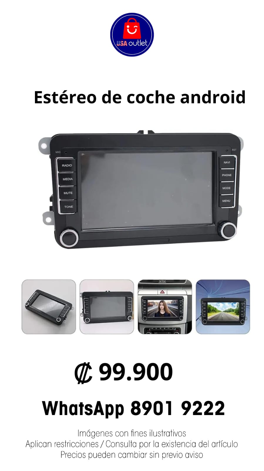 Estéreo de coche android
