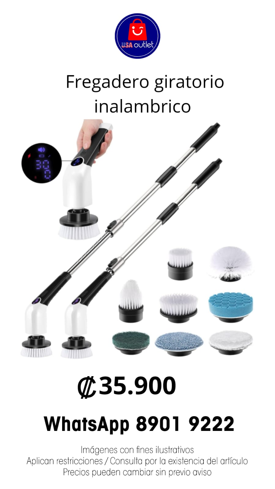 Fregadero giratorio inalámbrico