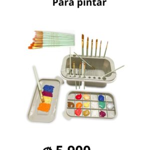 Caja organizadora para pintar