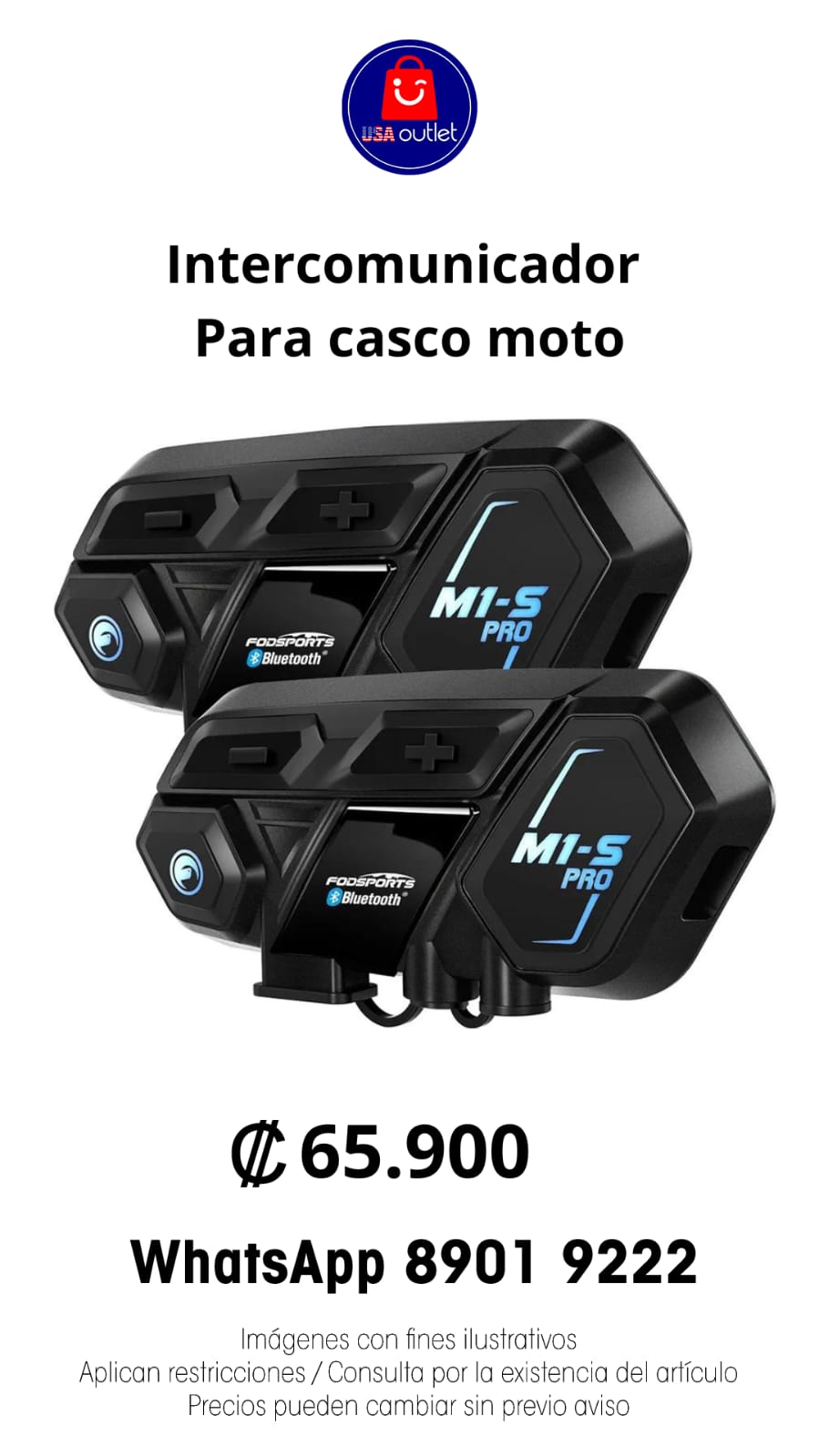 Intercomunicador para casco moto