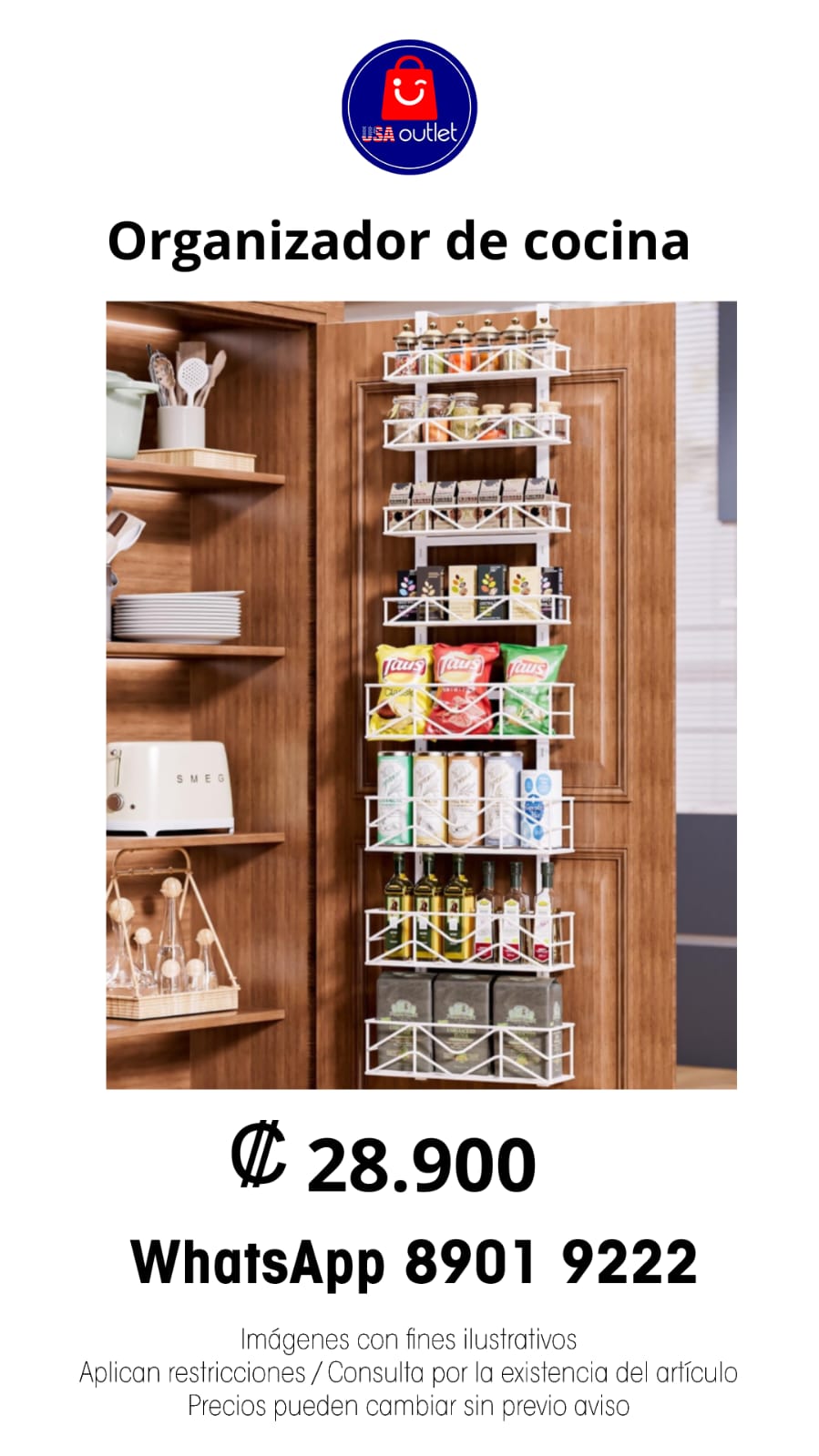 Organizador de cocina